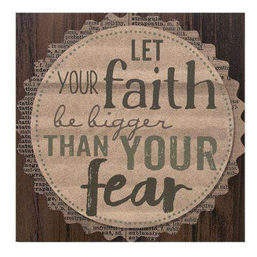 *Let Your Faith Plaque 9.5